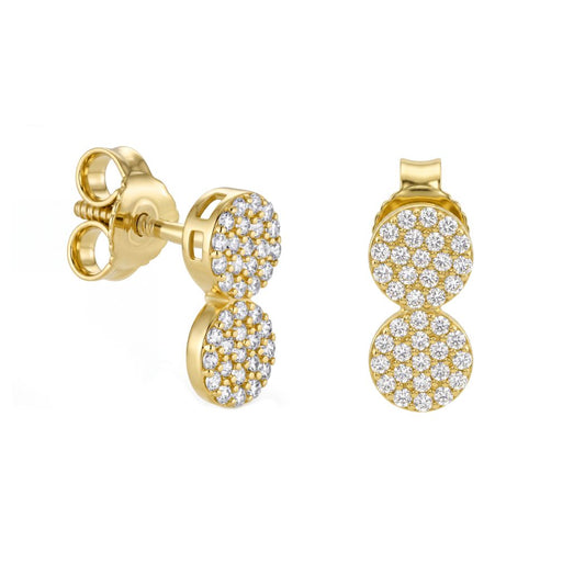 18K Gold Children's Stud Earrings