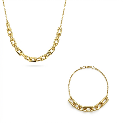 18K Gold Linear Glow Half Set
