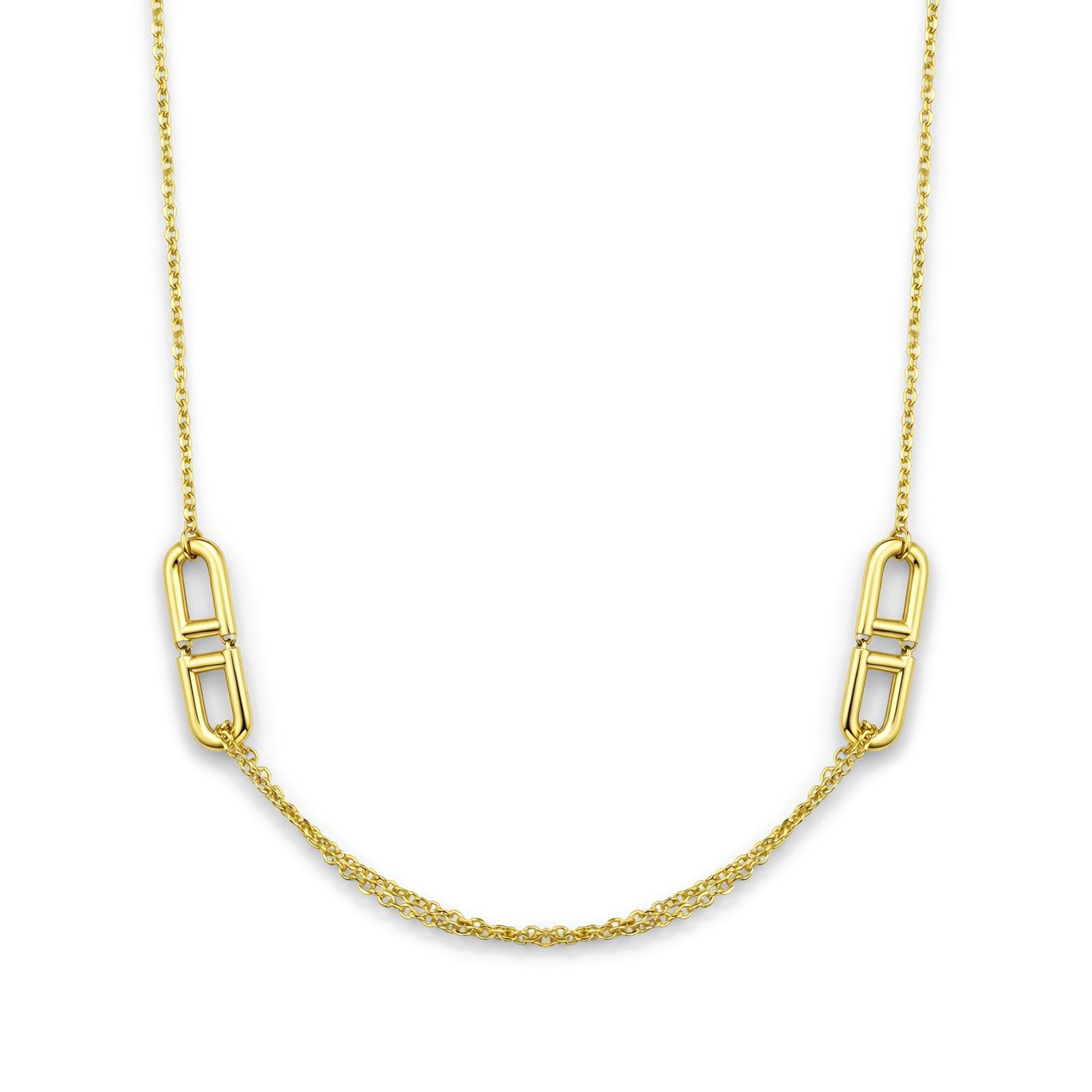 18K Gold Modern Interlocking Link Half Set