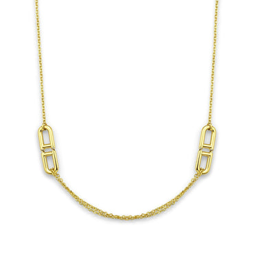 18K Gold Modern Interlocking Link Half Set