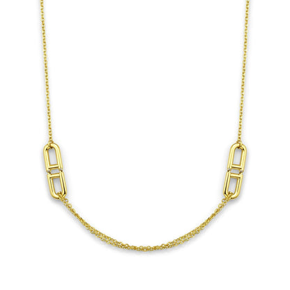 18K Gold Modern Interlocking Link Half Set