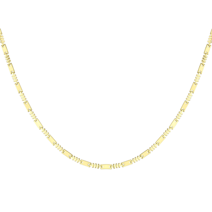 18K Gold Geometric Link Half set