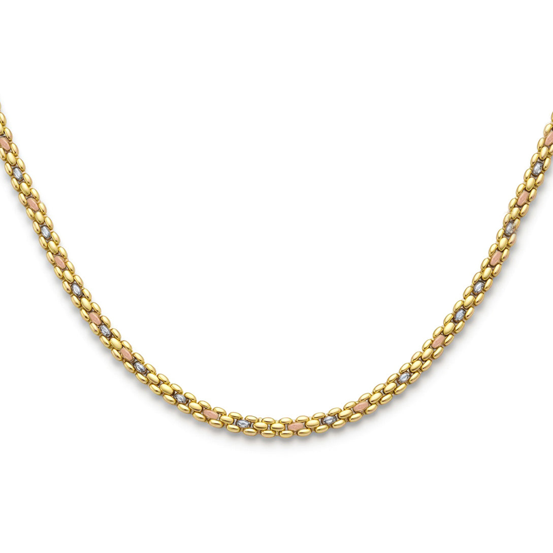 18K Multi-Tone Textured Duo Half Set