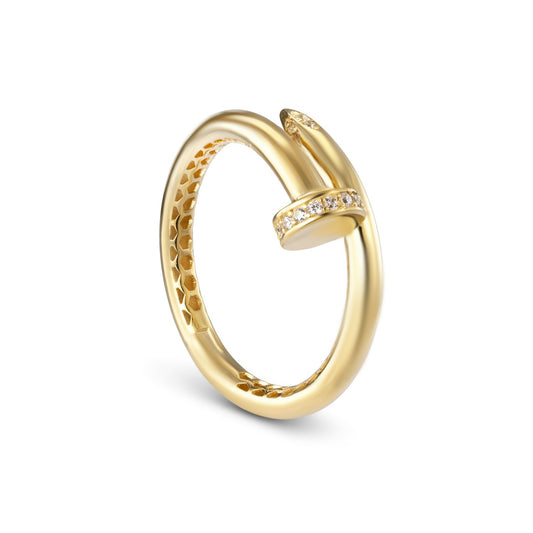 18K Gold Wrap Nail Ring