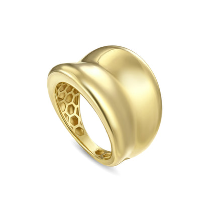 18K Gold Architectural Statement Ring