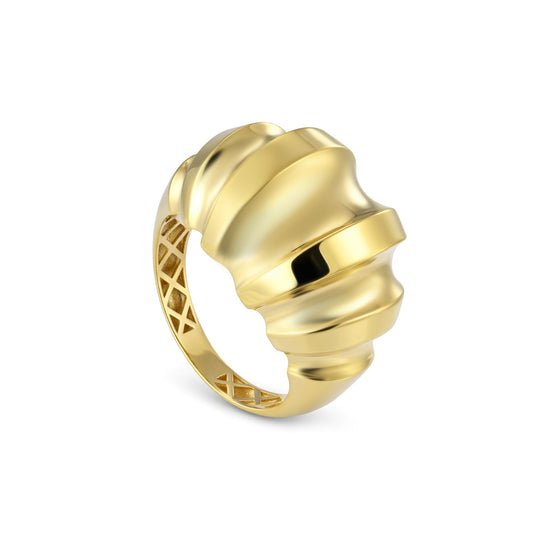 18K Gold Luminary Wave Band