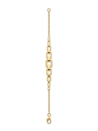 18K Gold Graduated Link Set