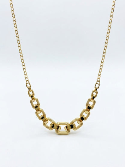 18K Gold Graduated Link Set
