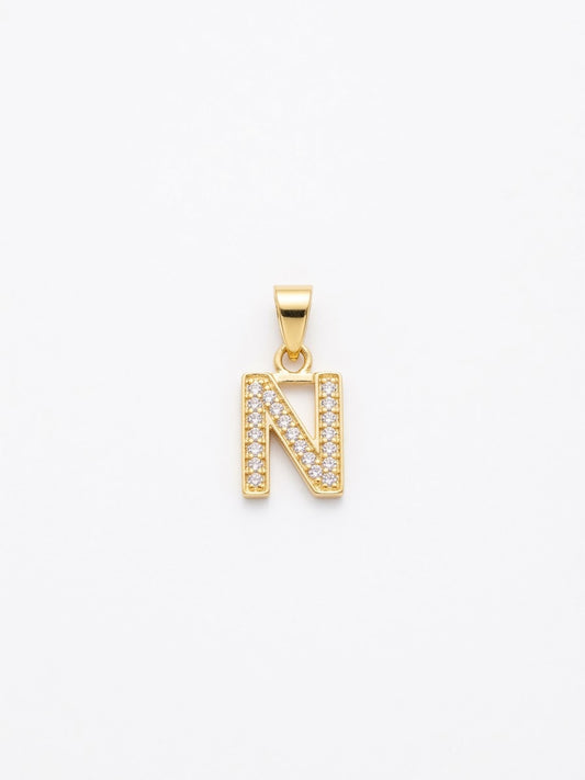 18K Gold Initial Letter Pendant