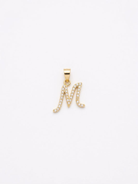 18K Gold Initial Letter Pendant