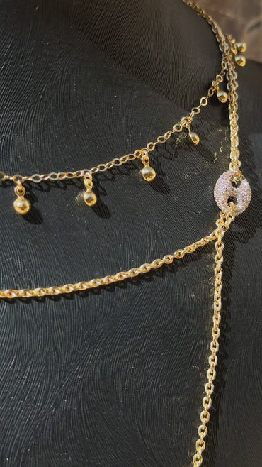 18K Gold Two-Tone Link Necklace