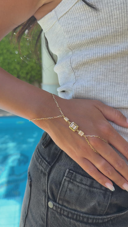 18K Golden Aura Hand Chain