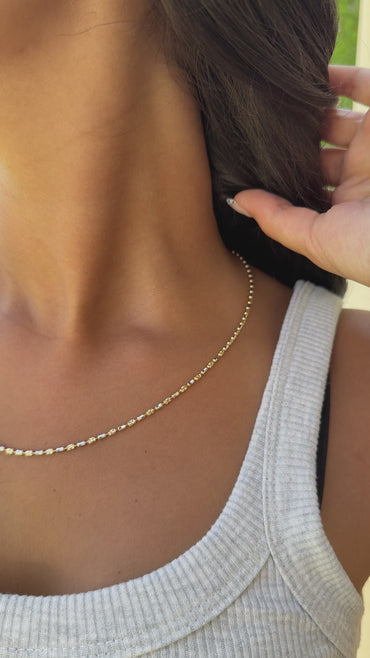 18K The Duo-Tone Modern Chain