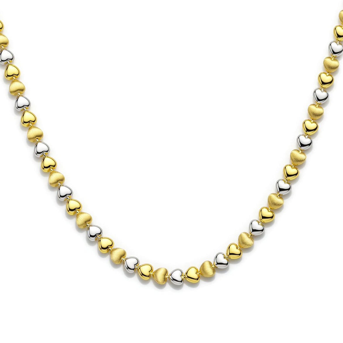 18K Two-Tone Gold "Sweetheart" Link Half Set
