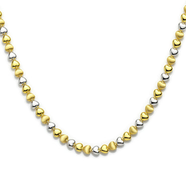 18K Two-Tone Gold "Sweetheart" Link Half Set