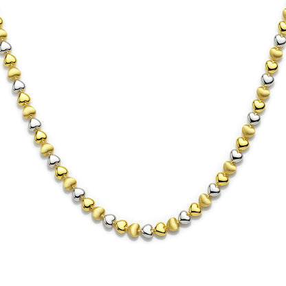 18K Two-Tone Gold "Sweetheart" Link Half Set